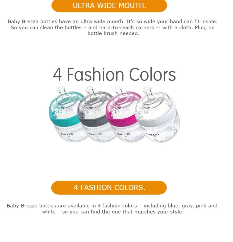 Baby Brezza Natural Glass Baby Bottle Easiest To Clean 5oz,, 59 OFF