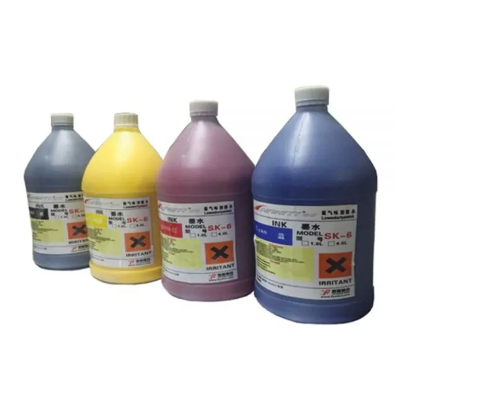 หมึกพิมพ์ หมึก สำหรับเครื่องพิมพ์ Konica/Seiko 14pl (4L)ink -Low Odor หมึก  สำหรับเครื่องพิมพ์ flush ink cleaning 