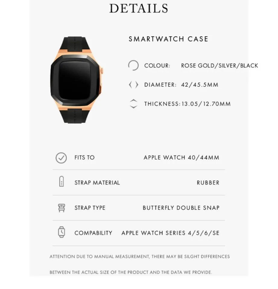 Daniel Wellington Switch Black 40/44mm - Smartwatch case for Apple