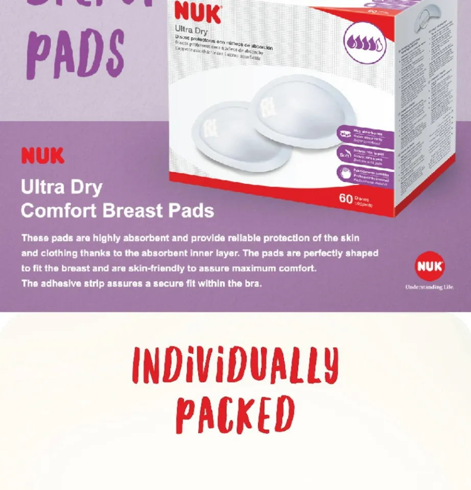 NUK New Ultra Dry Breast Pads 60s, Oh Baby Store