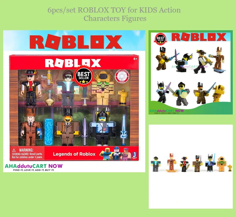 Roblox Toys Figures Blocks Action 6pc/set Minifigure 7cm PVC Suite Dolls  Toys Anime Model Figurines for Decoration Collection Birthday Gifts Kids  for Boys and Girls, Christmas Gifts