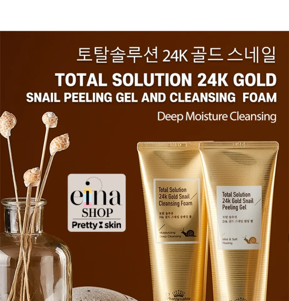 プリティスキン24k cleansing snail foam gold リール - dr-natura.pl