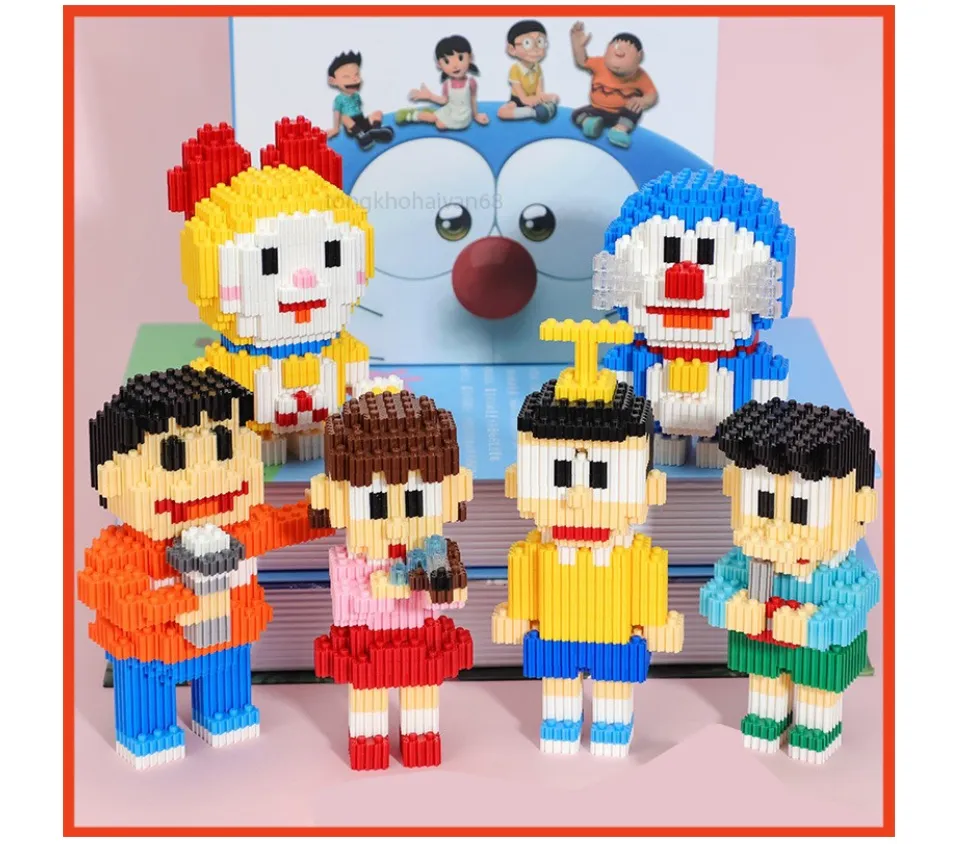 Mô Hình Lắp Ráp Doraemon, Đồ Chơi Xếp Hình 3D Mini Các Nhân Vật ...