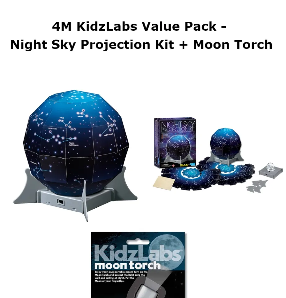 BRAND NEW Starry Night Sky Cardboard Projection Kit Kidz Labs Fun Science