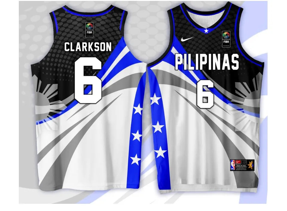 free customize of name and number only pilipinas 05 clarkson basketball  jersey full sublimation high quality fabrics/trending jersey