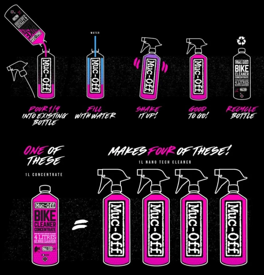 Muc-Off Nano Tech Bike Cleaner Concentrate - 1 Liter