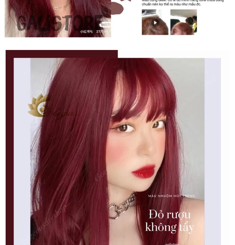 Bạn đã bao giờ thử sử dụng thuốc nhuộm tóc đỏ rượu chưa? Nếu chưa hãy xem hình để có cái nhìn tổng quan về cách tóc bạn sẽ trông khi có màu tóc đỏ rượu quyến rũ này. Hãy làm mới phong cách của mình với màu tóc đẹp và bắt mắt này.