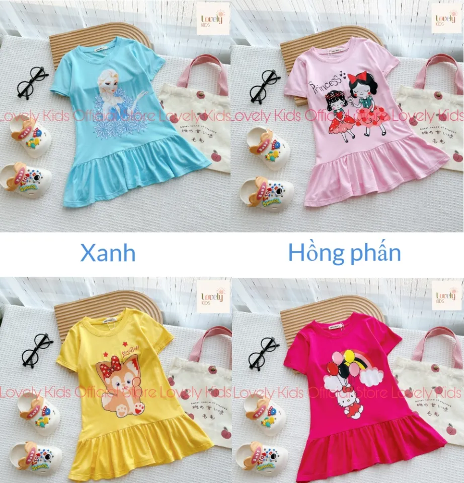 Váy nỉ da cá bé gái phối chân váy caro Lovely Hej. HA3515 Hà Anh Store