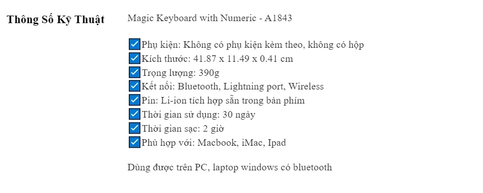 Apple A1243 Wired Keyboard ...