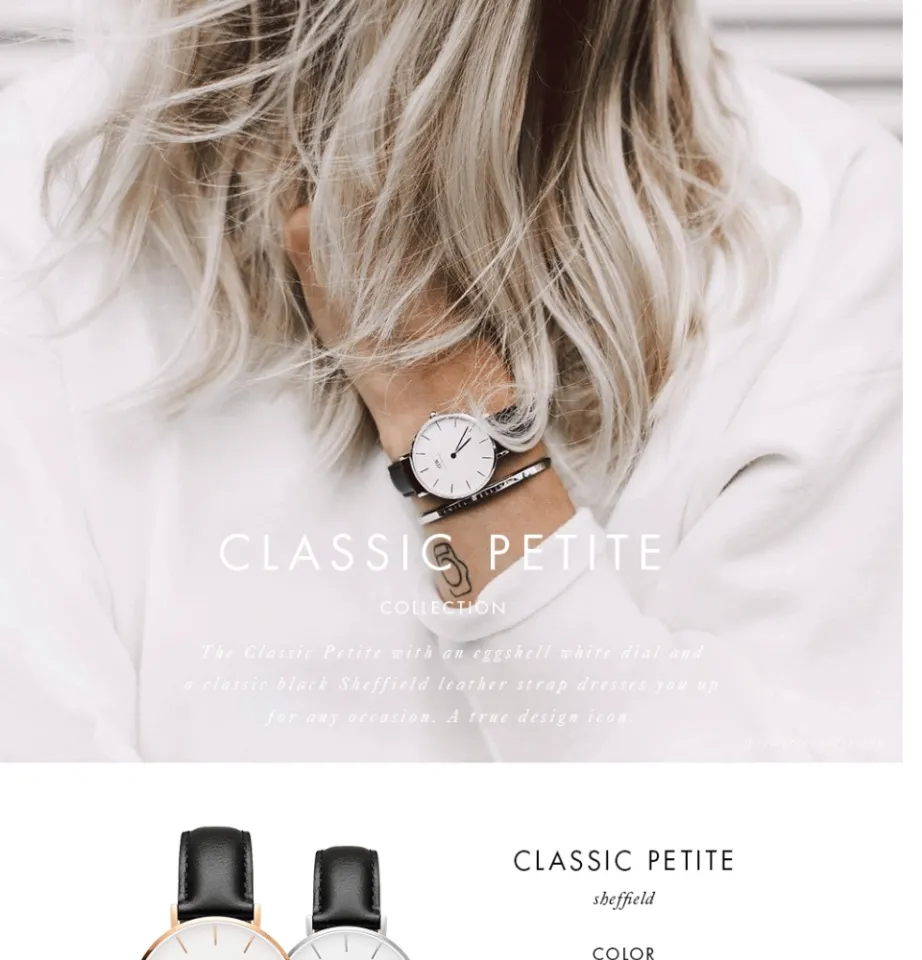 Daniel Wellington Classic Petite Sheffield White Watch 28/32mm