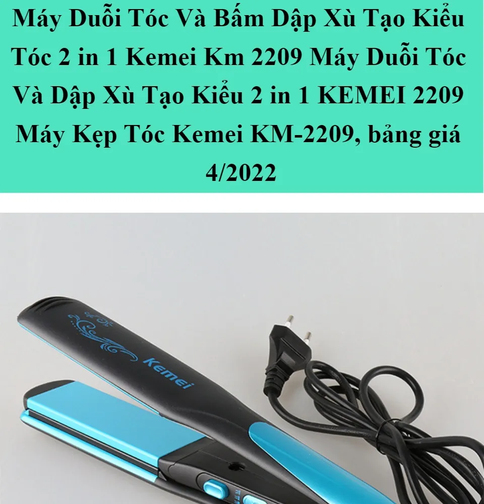 Bạn muốn có một sản phẩm tiện lợi để duỗi tóc và tạo kiểu tóc một cách dễ dàng và hiệu quả? Máy Duỗi Tóc Và Bấm Dập Xù Tạo Kiểu Tóc 2 in 1 2209 chính là lựa chọn hoàn hảo dành cho bạn! Với thiết kế thông minh và chất lượng tốt, sản phẩm này giúp bạn duỗi và tạo kiểu tóc ngay từ lần sử dụng đầu tiên. Hãy xem hình ảnh để tìm hiểu thêm về sản phẩm!