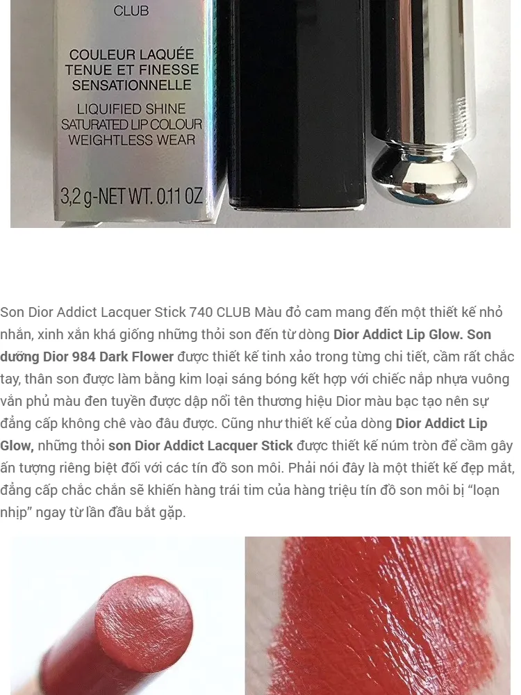 Son Thỏi Dior Addict Lacquer Stick  Mint Cosmetics  Save The Best For You