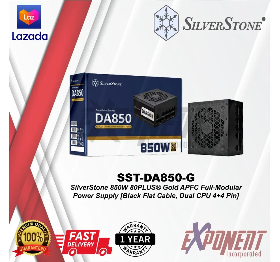 排気筒 Silver Stone DECATHLONシリーズフルモジュラーATX電源 80PLUS GOLD認証 850W SST-DA850-G  スマホ、タブレット、パソコン