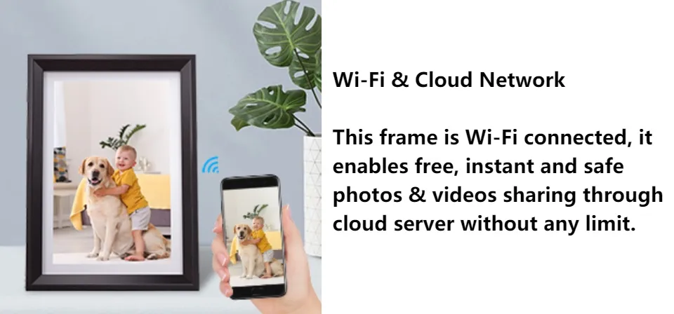 Dragon Touch Digital Picture Frame WiFi 10 inch IPS Touch Screen HD Display,  16GB Storage, Auto-Rotate, Share Photos via App, Email, Cloud Classic 10  Lazada Indonesia