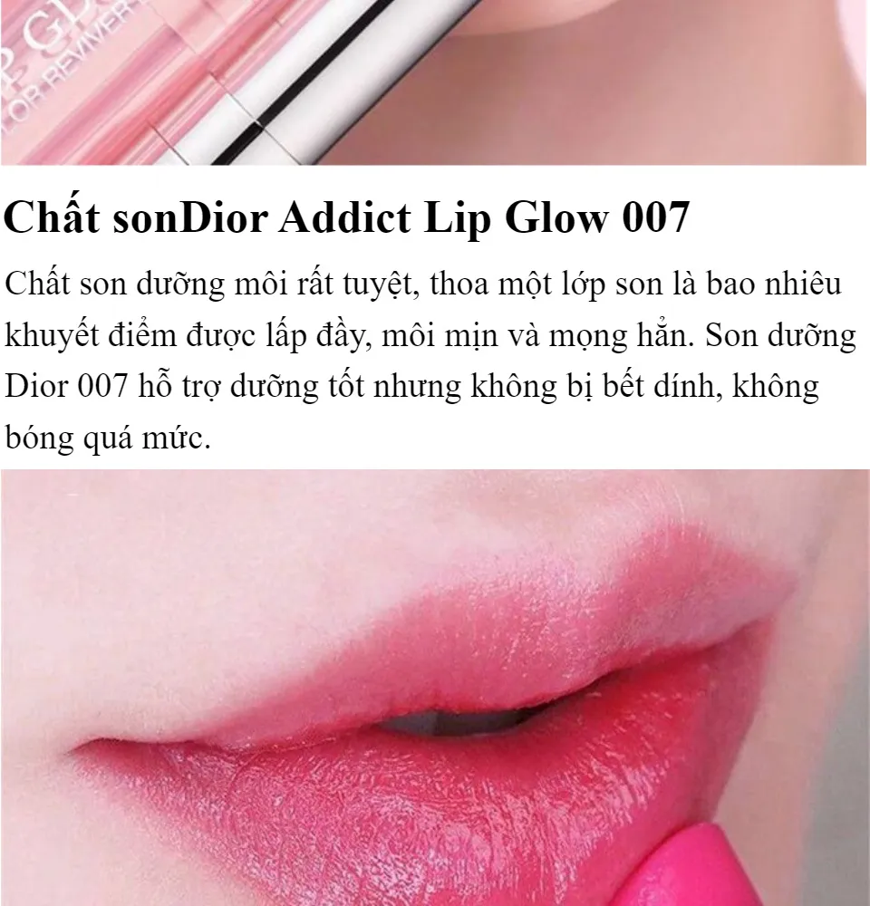 Son Dưỡng Dior Addict Lip Glow Matte Glow 102 Raspberry 35gr