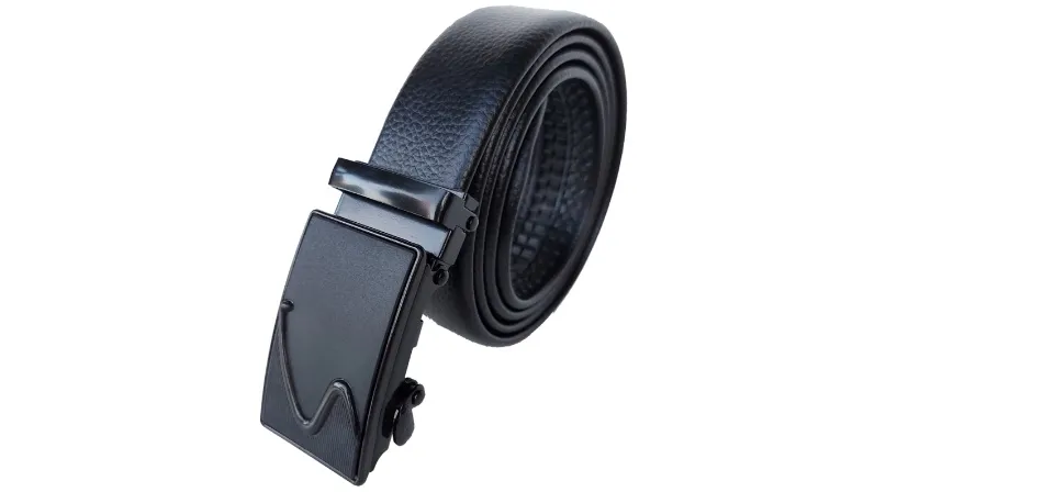 Ikat pinggang Pria kulit Formal Rel Autolock Belt Hitam