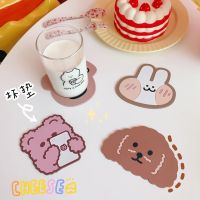 ที่รองแก้วซิลิโคน แผ่นรองแก้ว ลายการ์ตูน ที่รองแก้ว mini coaster กันลื่น ซิลิโคน จานรองแก้ว กันความร้อน รองแก้วกาแฟ Pai Khao Yai