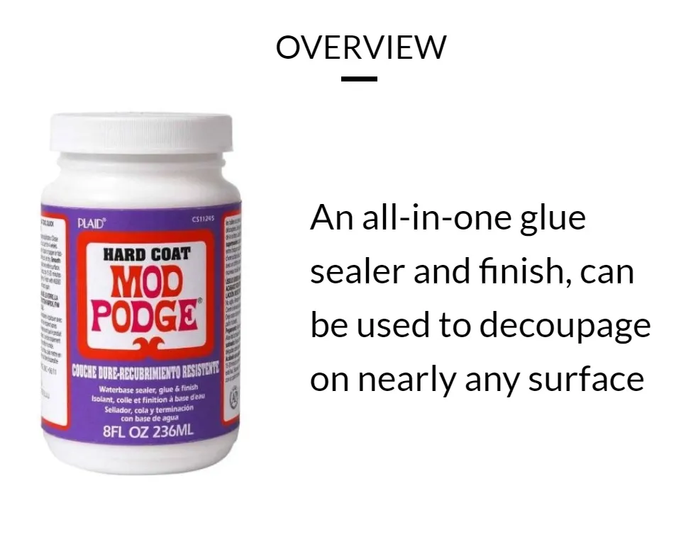 Mod Podge Hard Coat