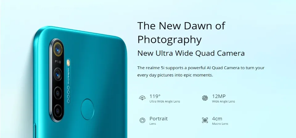 realme 5i camera pixel
