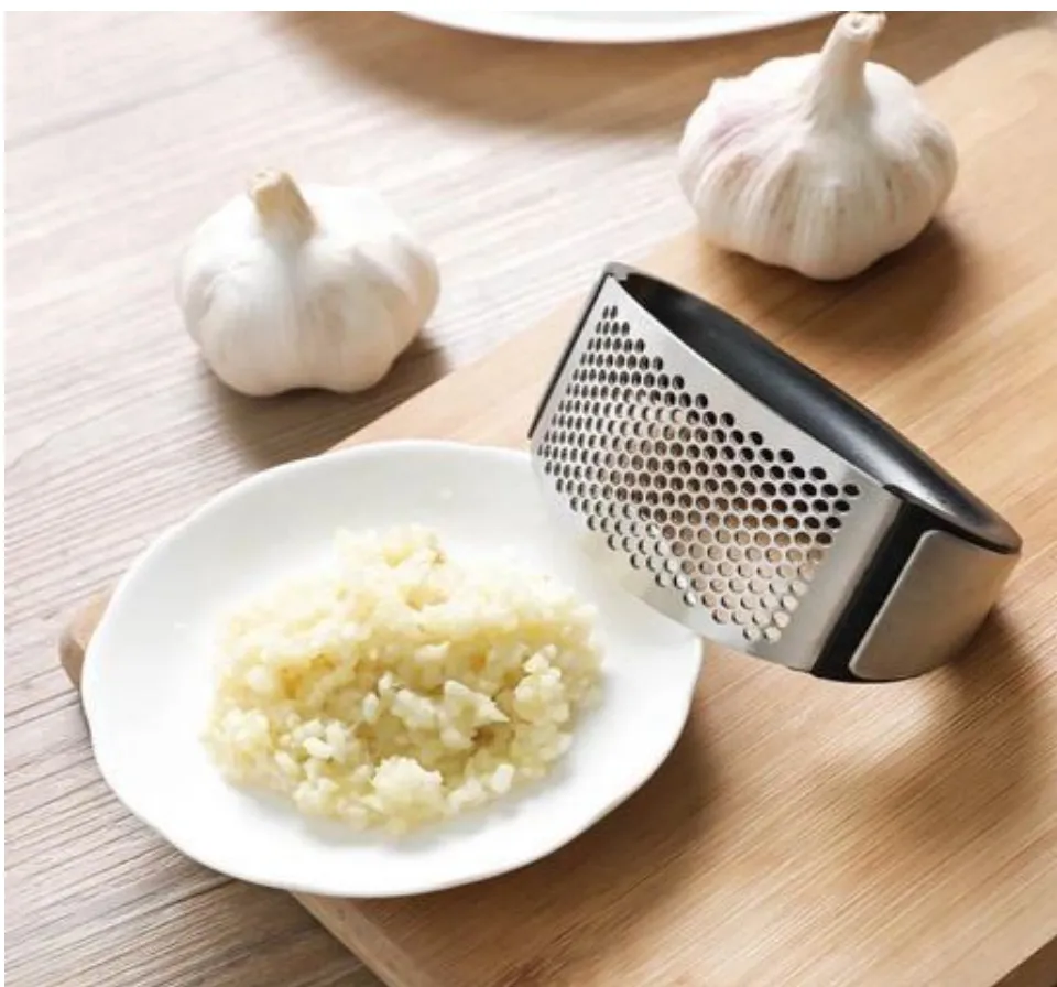 Mini Garlic Press Presser Onion Chopper Garlic Mincer Slicer Dicer Grater -  Kourani Online