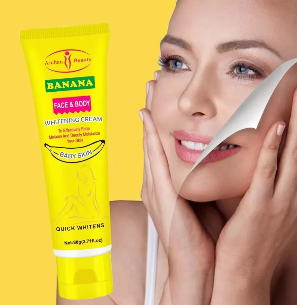 Aichun Beauty Banana Face and Body Whitening Cream Collagen Lotion ...