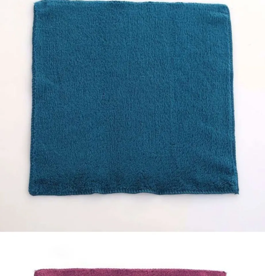 12 in 1】Microflber Soft Face Towel Small Square 30cm*30cm Super