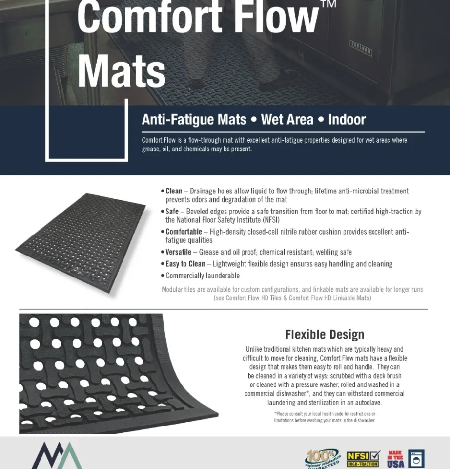 Comfort Flow Mat | Black 2' x 3