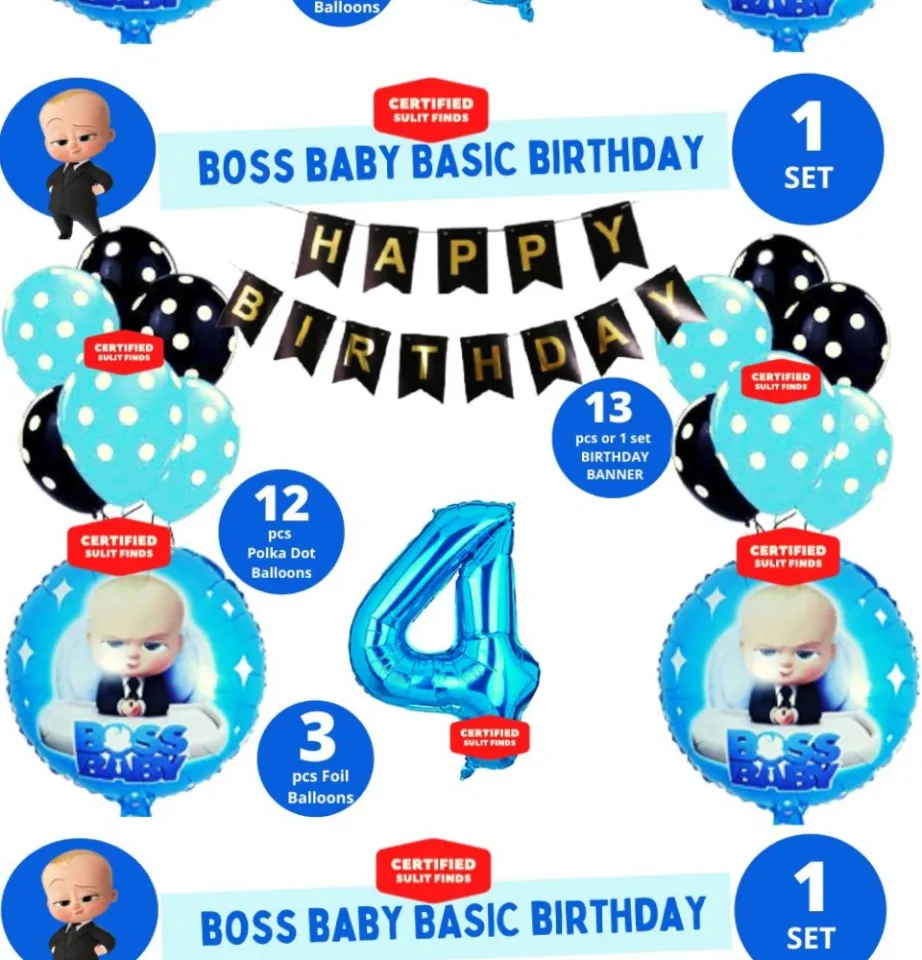 PSI Boss Baby Theme Return Gift Bag 1st Birthday Party