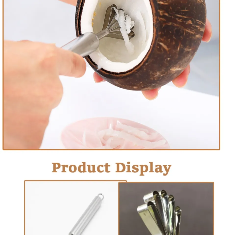 Silver Coconut Scrapper Manual Stainless Steel Scrapper, For Kitchen