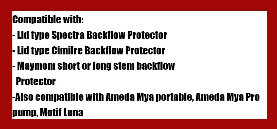 Ameda MYA Portable and MYA Pro Pump Maymom Medium Stem Backflow Protector for Cimilre S3 and F1 Electric Double Pump Motif Luna Pump 