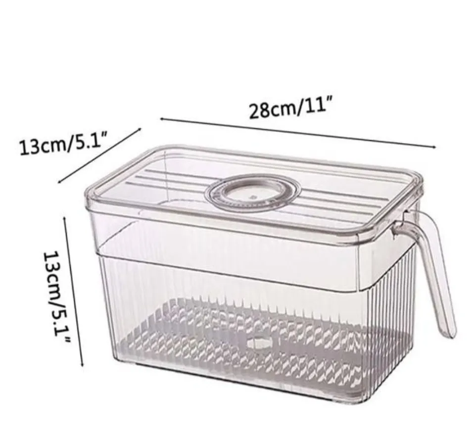 Food Storage Containers with Lid Time Recorder Fridge Organizers