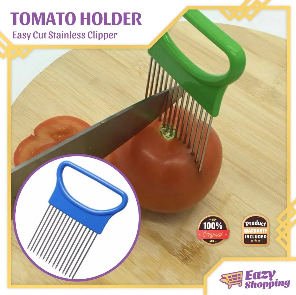 Easy Onion Cutter Holder Vegetable Slicer Cutting Tools Stainless