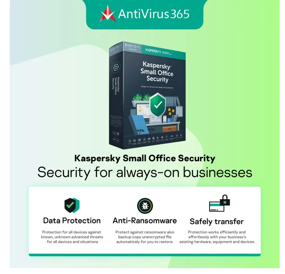 Kaspersky Small Security Office (5 Workstations + 1 File Server + 5 Mobile  Devices) - (License Key send via email) Antivirus365 - 100% Original |  Lazada