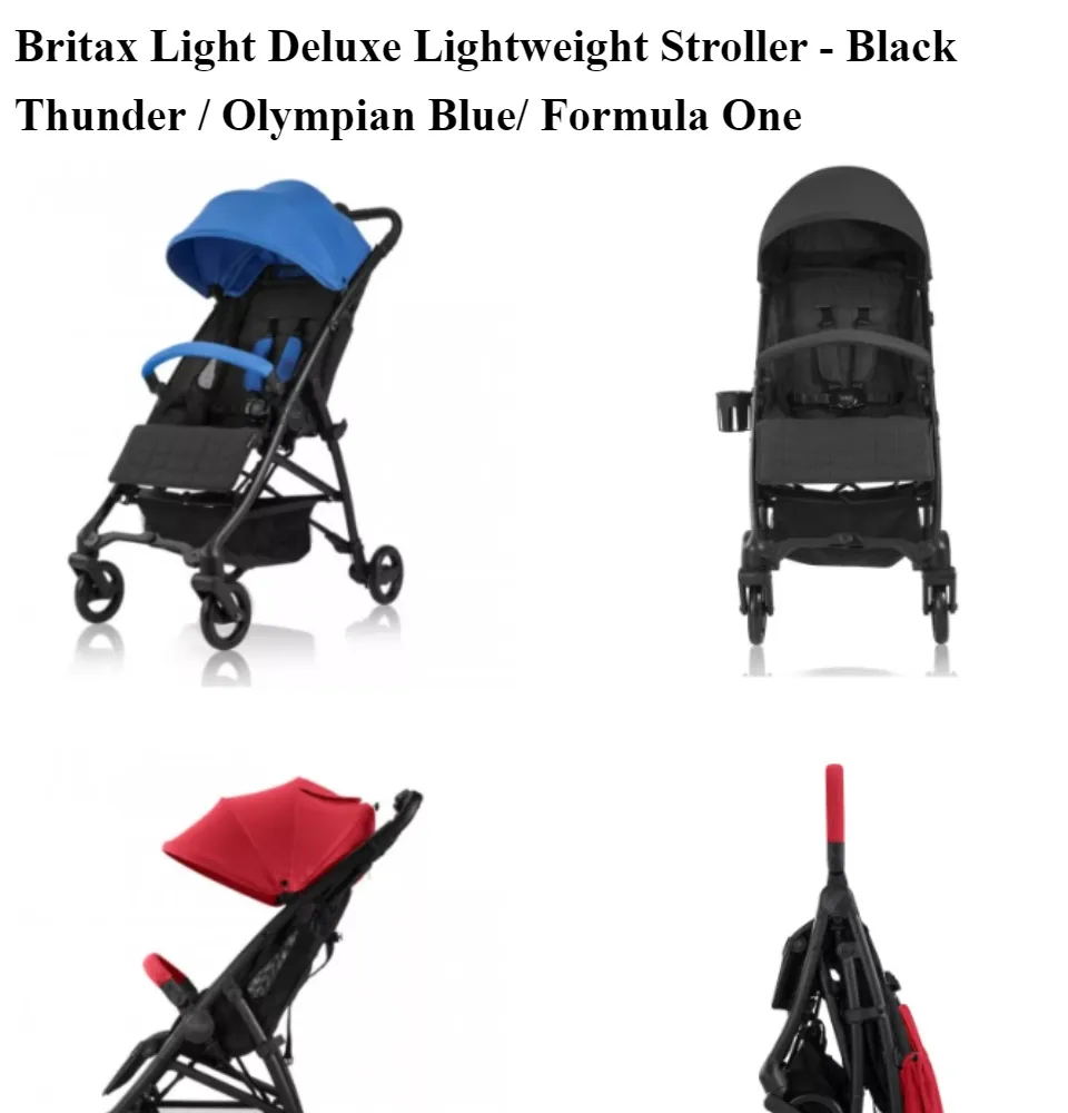 britax light deluxe stroller