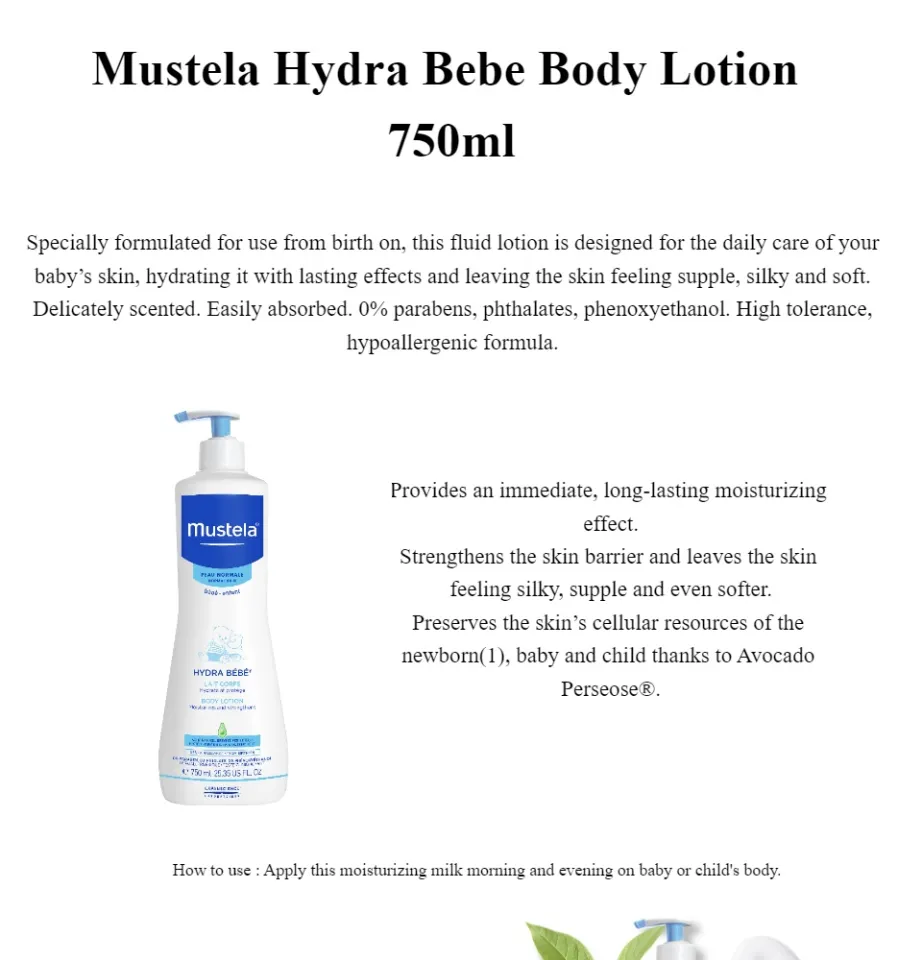 MUSTELA Hydra Baby Body Milk 750ml