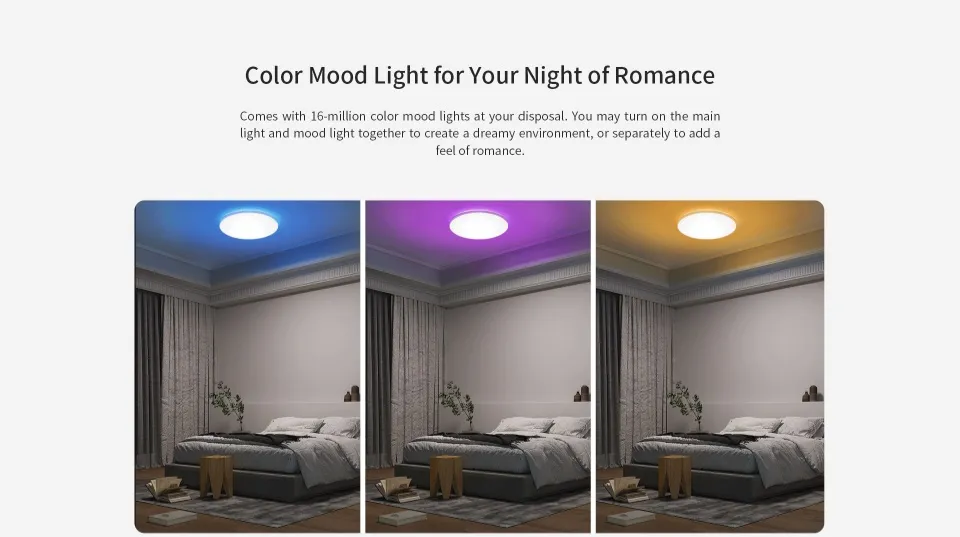 Xiaomi Yeelight Smart Led Ceiling Light Google Home Shelly Lighting