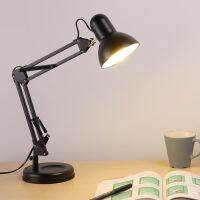 Simple Home Table Reading lamp Adjustable โคมไฟตั้งโต๊ะ ปรับระดับได้รอบทิศทาง สีดำ สีขาว สีแดง รุ่น E27 MAX 60วัตต์ free หลอดไฟ 5w