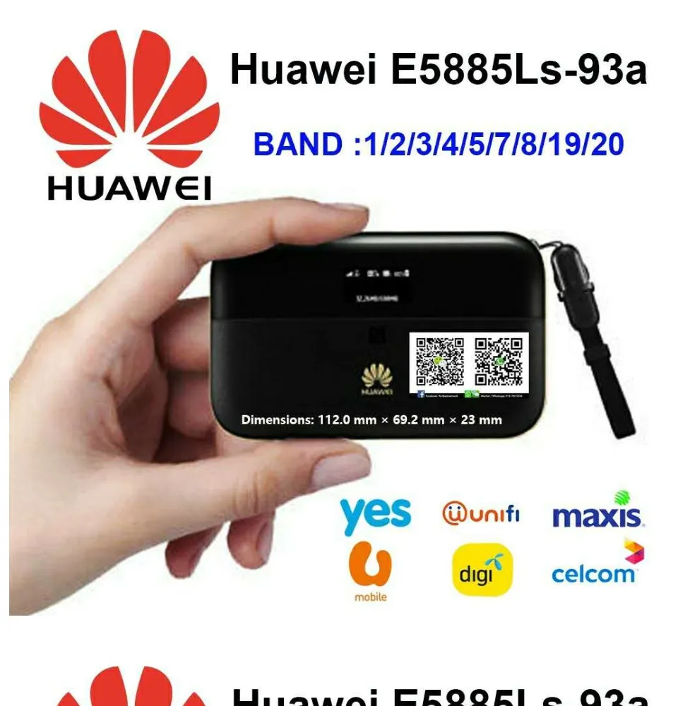 fax farm Wither Modified Huawei Mobile WiFi Hotspot E5885Ls-93a Pocket WiFi 4G 150Mbps  Mobile Broadband Modem | Lazada