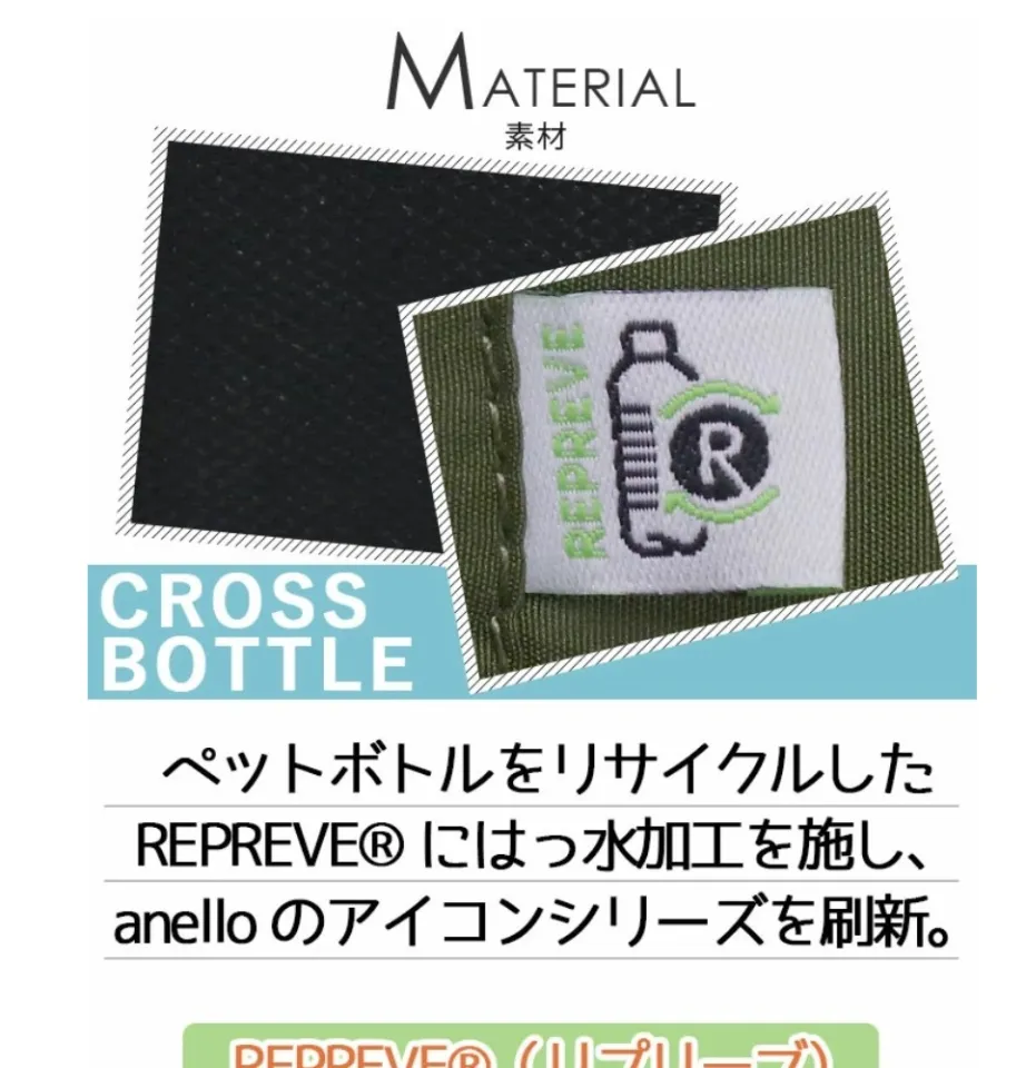 Anello Cross Bottle Repreve ATB0197R Backpack Water Repellent Back Pocket