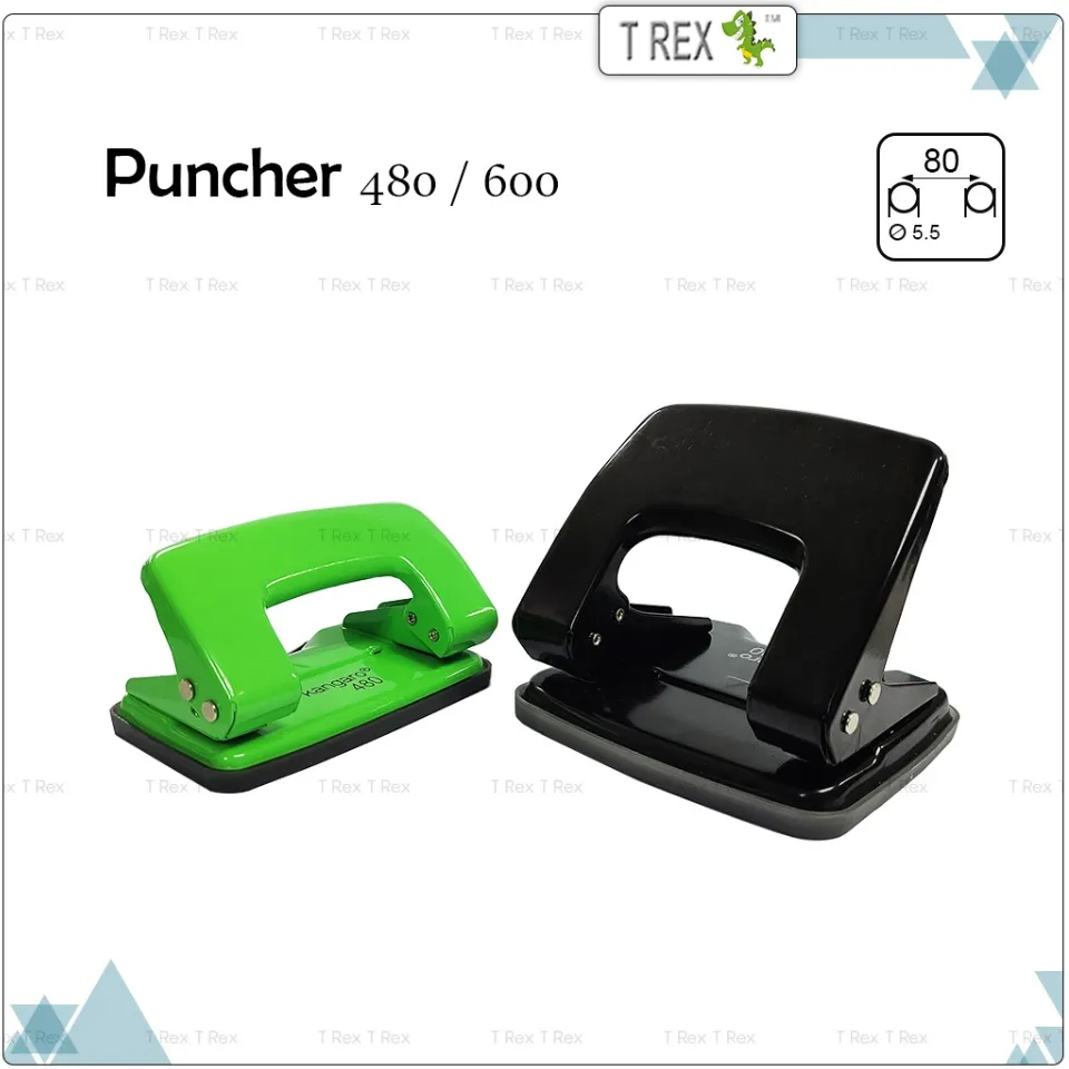 Kangaro Puncher 480 / Puncher 600 / Paper Punch / 2 Hole Puncher / Penubuk  Lubang
