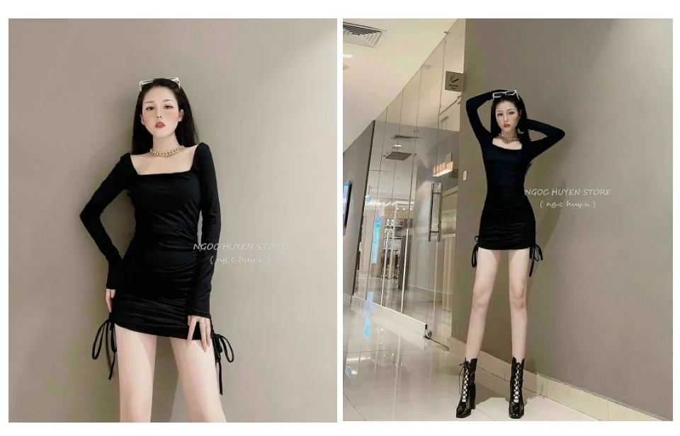 Váy bodycon rút dây chiếc váy hack dáng đang đựợc các chị em săn lùng -  Thời trang - Việt Giải Trí