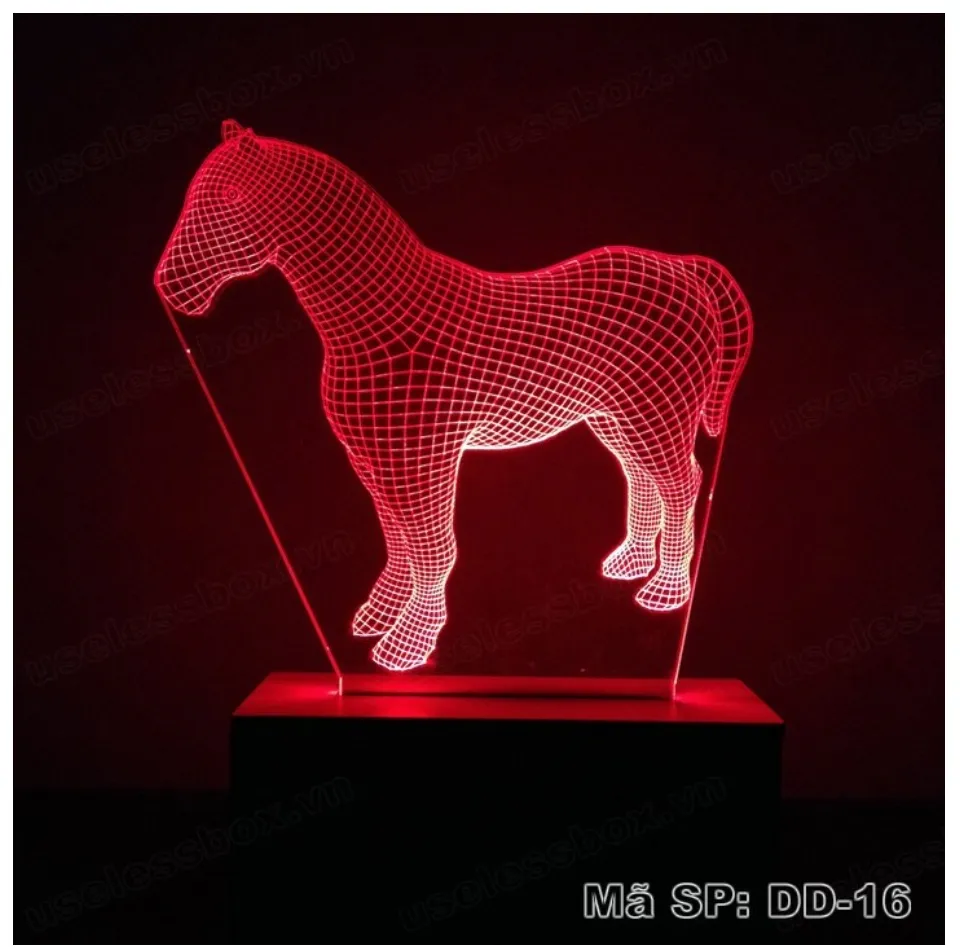 Đèn ngủ 3D hình con ngựa | Lazada.vn