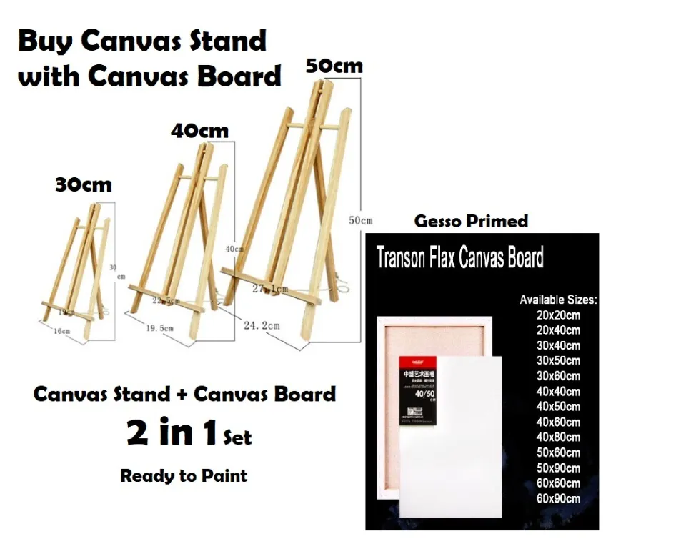 Easel Stand With Canvas Board