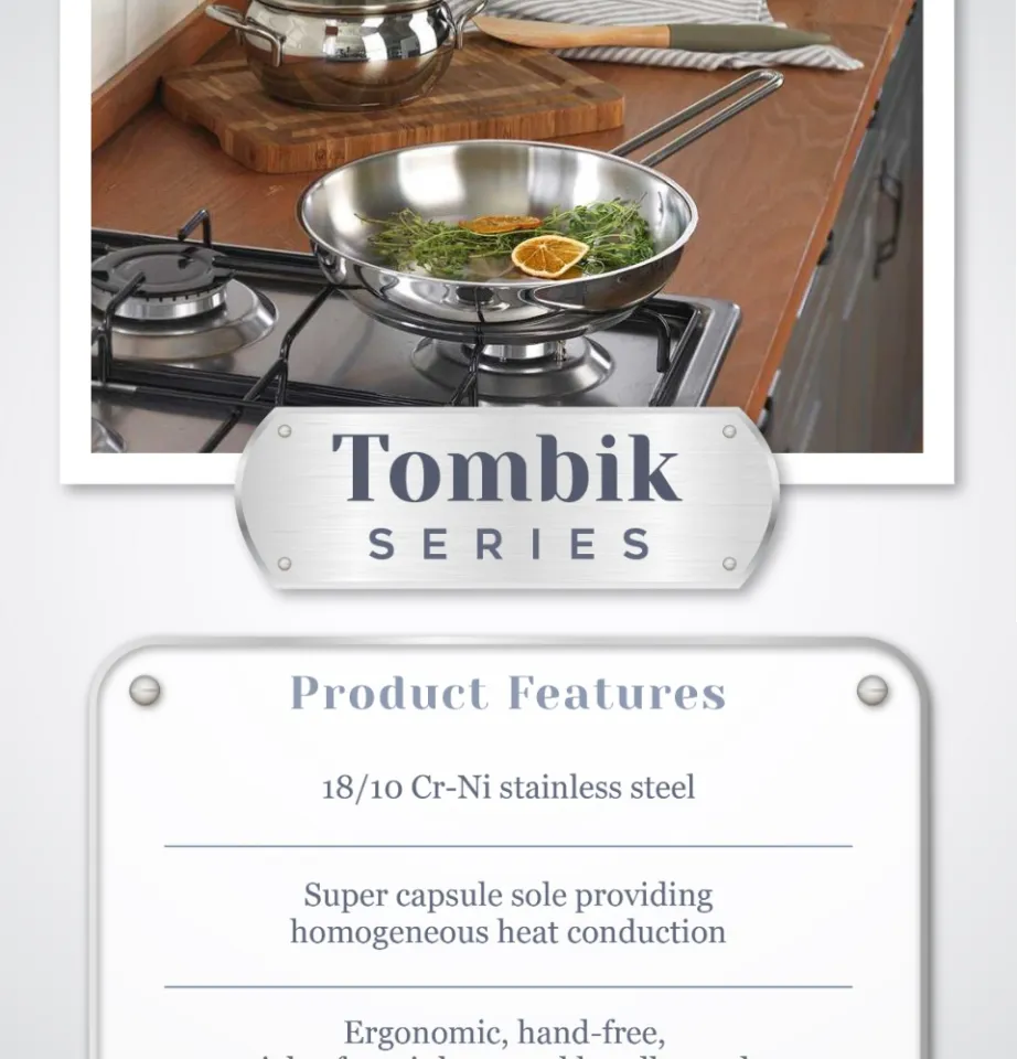 Korkmaz Tombik Stainless Steel Cookware Set, Cooking Pots with