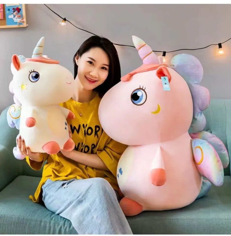 chubby unicorn plush