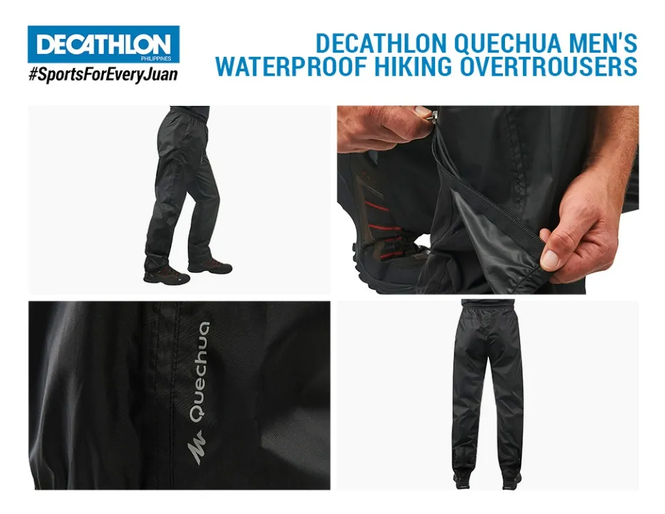 DECATHLON Unisex Rain Pants Trouser Waterproof Windproof Size S 12-13 Years  | eBay