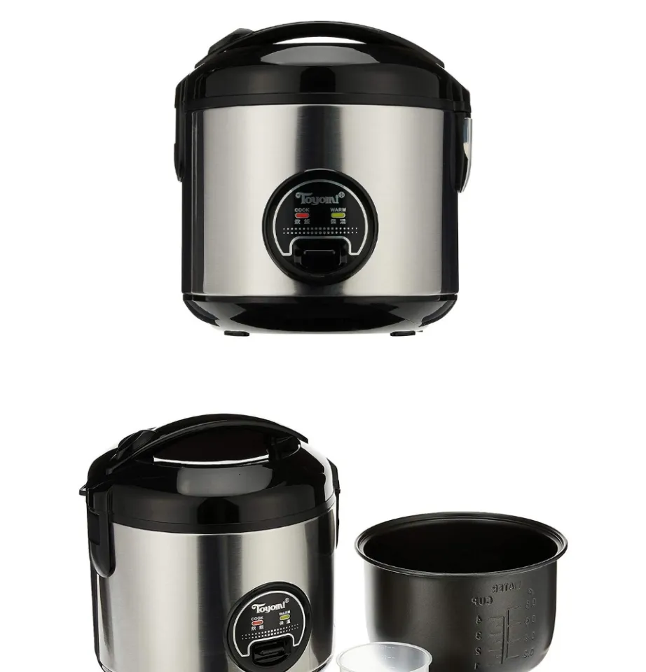 Toyomi 0.8L Electric Rice Cooker & Warmer with Stainless Steel