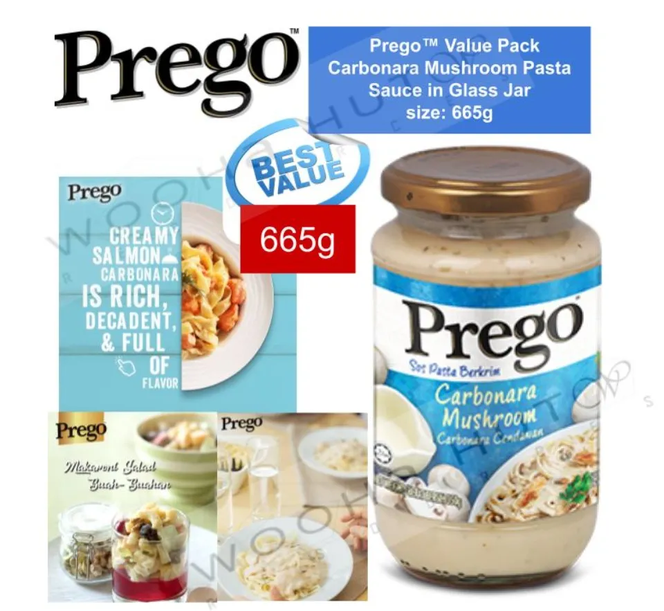 Prego Pasta Sauce - Carbonara Mushroom