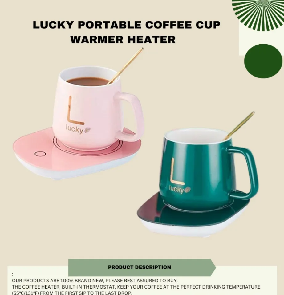 Lucky Portable Coffee Cup Warmer Heater Set