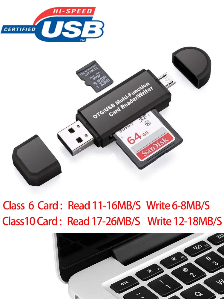 Multifunction Usb Memory Card Reader High Speed Micro Usb Otg To Usb 2 0 Card Adapter Sd Micro Sd Tf Card Reader For Android Phone Tablet Pc Lazada Ph